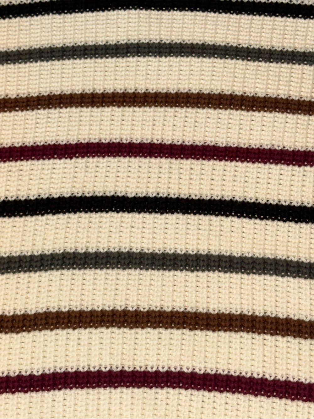 GAP Relaxed Stripe Shaker Stitch Sweater Multicolor Cotton Knit Size M - Picture 8 of 9